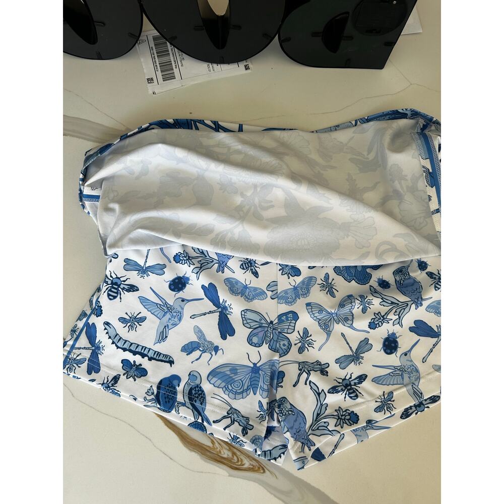 EUC Gretchen Scott Tennis Golf Pickleball Skort Smell The Roses Small - Picture 3 of 4